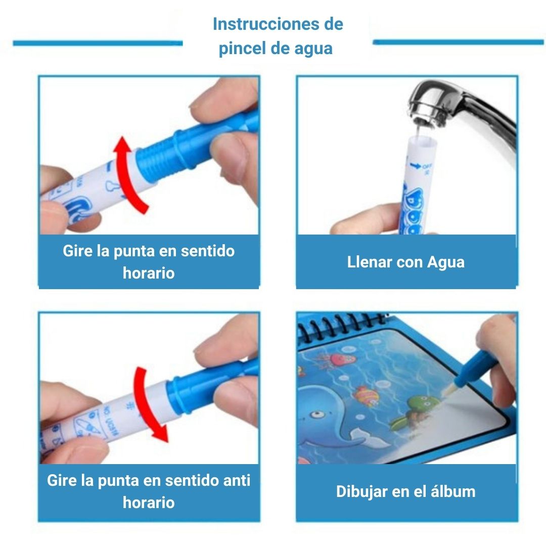 MagicWater™ 📚Libro mágico que se pinta con AGUA💧.